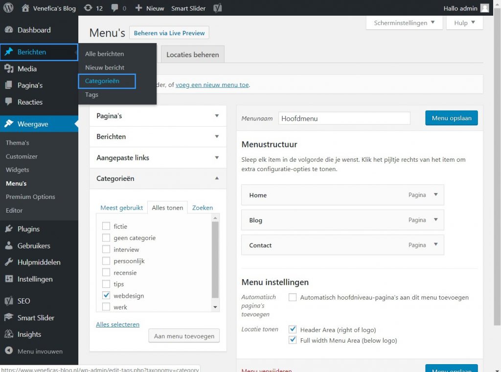 Meerdere blogs op je WordPress website